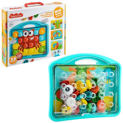 Мозаика для малышей в чемодане Краб Десятое Королевство 04102 11